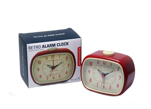 Imagen 1 de 2 de Reloj Con Alarma Retro Rojo