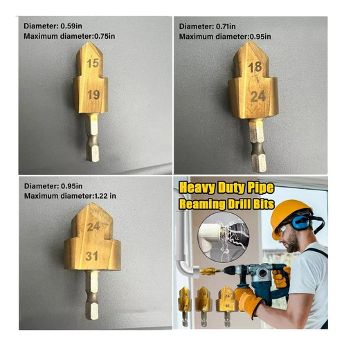 Broca De Elevação Ppr Com Cabo Hexagonal Para Tubos