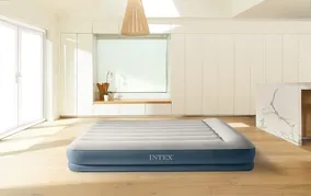 Colchón Auto Inflable Dura Beam 2 Plazas Intex Color Gris