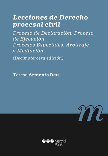 Lecciones De Derecho Procesal Civil (13ª Edición)