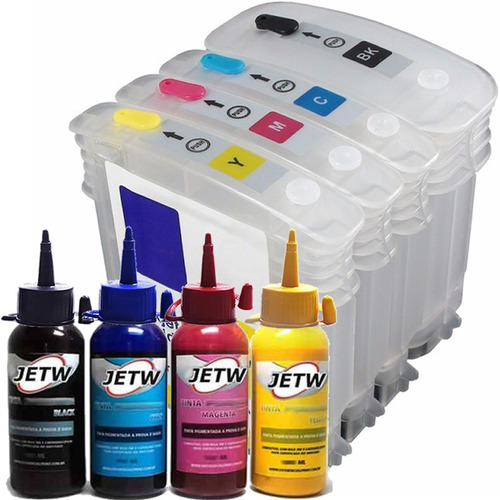 Cartucho Jetw Recarregável 88 K550 K5400 K8600 400ml Tinta