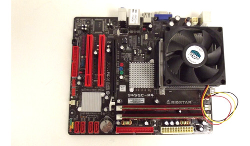 Biostar 945gc-m4 Socket 478 W/heatsink 2gb Ram Intel Mot Ttc