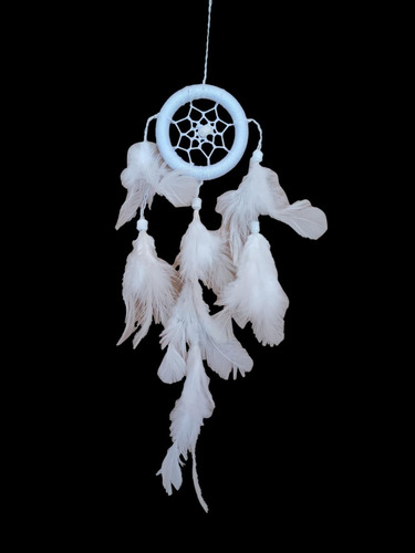 Imagem 2 de 5 de Filtro Dos Sonhos Pequeno Branco Parabrisa Carro Ref. 1648