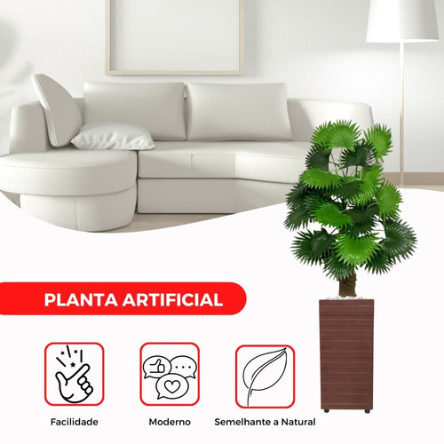 Planta Artificial E Vaso 1 Metro Enfeite Sala Decoração | MercadoLivre
