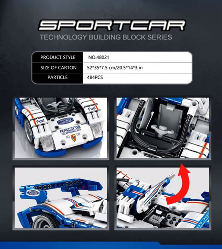 Kit De Construcción Auto Deportivo De Carrera F1 Ba