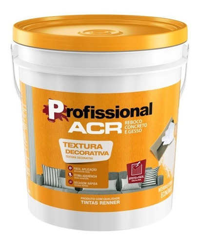 Textura Profissional Acr 18l Lisa Branca Renner