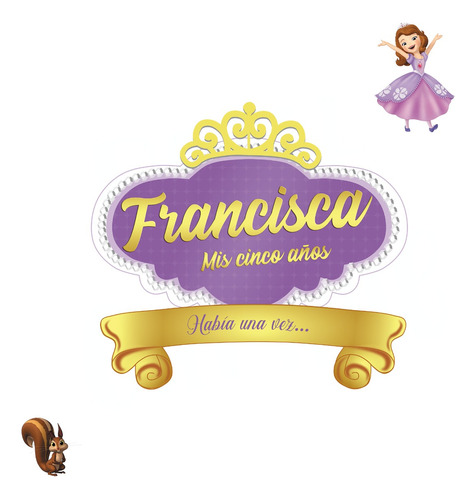 Logo Sofia La Princesita Nombre Personalizado Logo Digital