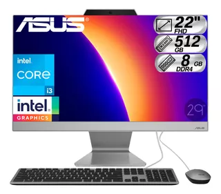 Todo En Uno Asus Intel Core I3 1215u Ssd 512gb Ram 8gb