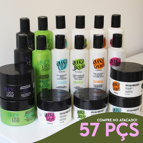 57 Itens (19 Kits) = Shampoo, Condicionador E Máscara