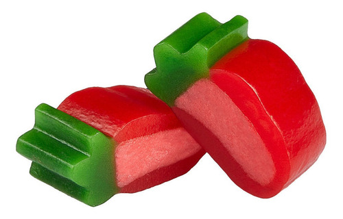 Bala De Goma Fini Smoofree Vegana Morango E Nata - 80g