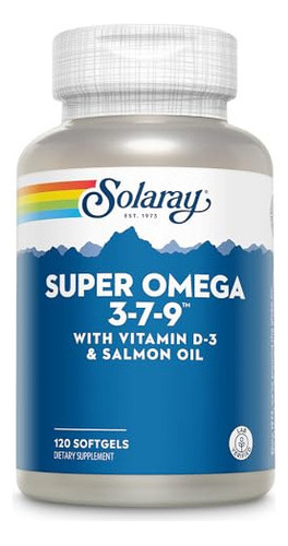 Solaray Super Omega 3 7 9 Apoya La Piel Sana, Más Epa, Dha,