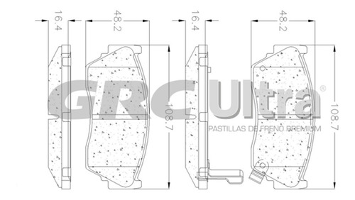 Balatas Delanteras Semimetálicas Nissan Tsuru 1997 - 2012