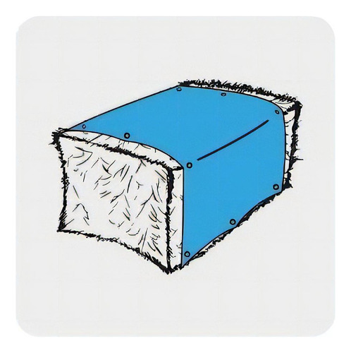 Lona Toldo Carpa Camping 4 X 6 Metros Pretul Lp-46 Color Azul