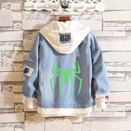 Invierno Halloween Spider-man Superhéroe Cosplay Chaqueta Va