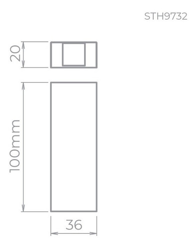 Imagem 3 de 4 de Arandela Wall Mini Led 5w 3000k 20lm Ip65 Bivolt - Sth9732