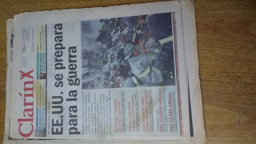 Diario Clarin 2001 Ee.uu. Se Prepara Para La Guerra Bush 