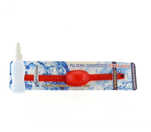 Imagen 3 de 7 de Pulseras Sanitizantes Adultos Rojo Luminares