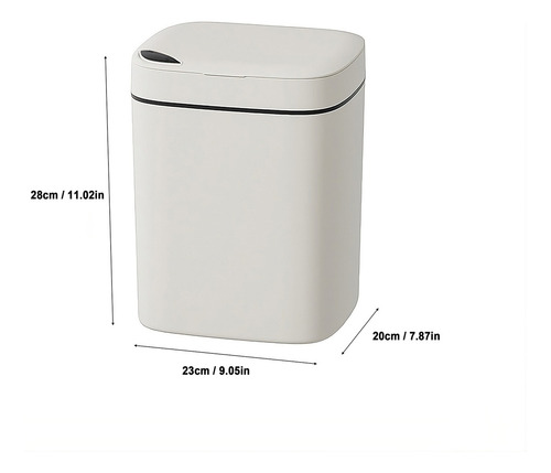 Lixeira De Banheiro Sem Toque. Sensor De Movimento Automátic