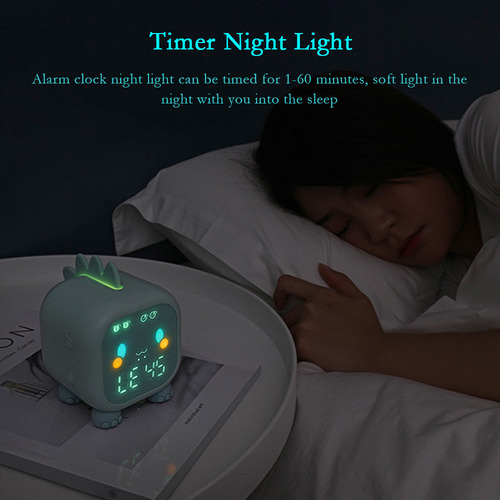 . Reloj Despertador Digital Con Luz Para Niños Y Niñas,
