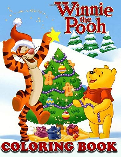 Winnie The Pooh Christmas Coloring Book For Kids And Adults