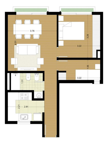 Departamento En Departamento En Venta - 2 Dormi | Edificio Cross 58 10 Y 11 La Plata