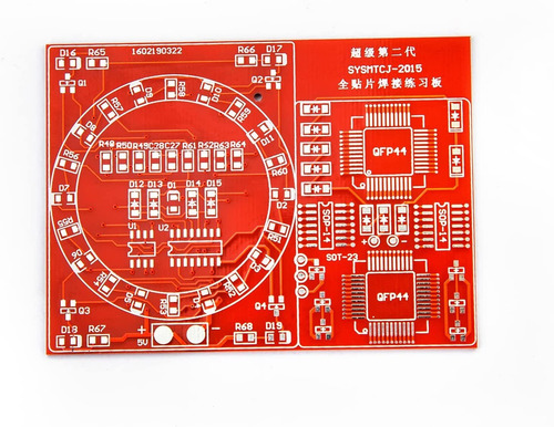 Kit De Práctica De Soldadura Aueabc Smd Smt Ne555 Cd4017 Tab