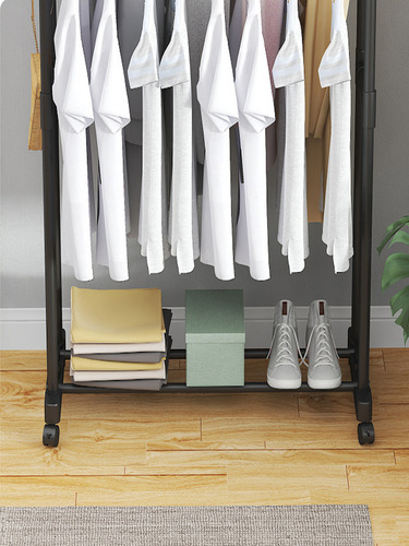 Rack Perchero Metálico Con Ruedas Organizadores De Ropa