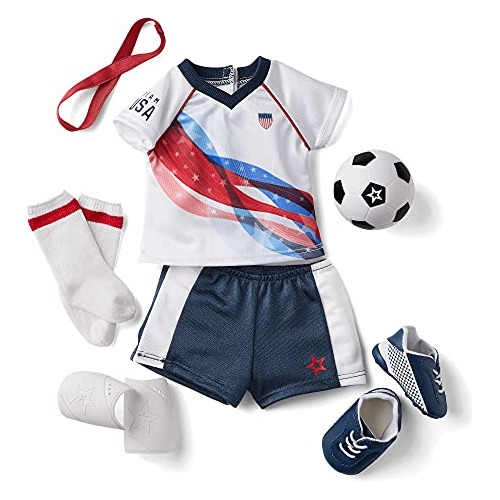 Conjunto De Equipo De Fútbol Team Usa Muñecas De 18 P...