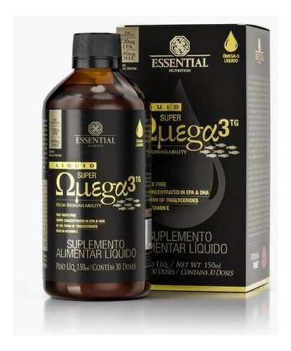 Super Omega 3 Tg Liquido 150 Ml Essential Nutrition Sabor Mix De Frutas