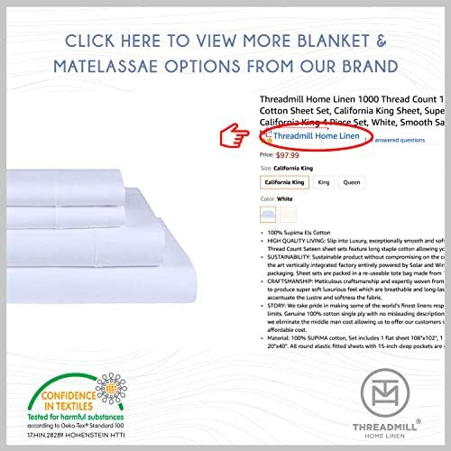 Threadmill Home Linen Fundas De Almohada De Lujo King ' Dama