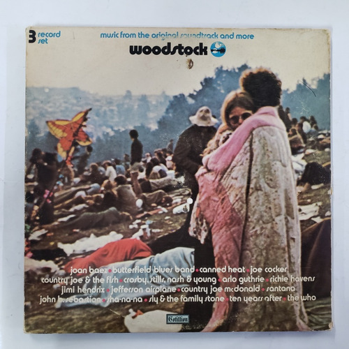 Woodstock Soundtrack Lp Triple De Usa Casi Nuevo