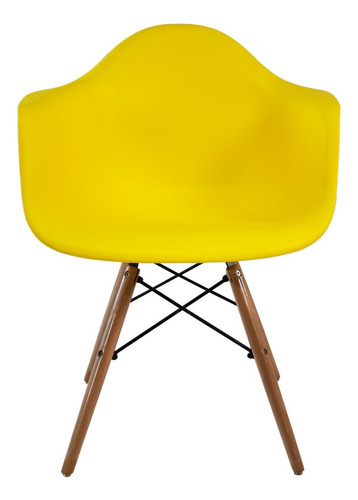 Silla Para Comedor U Oficina Diseño Minimalista Estructura De La Silla Amarillo