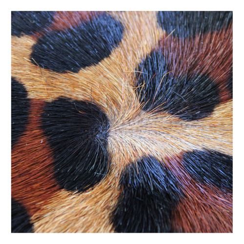 Tapete Sala Animal Print Leopardo - Sl2 Cor Marrom e preto