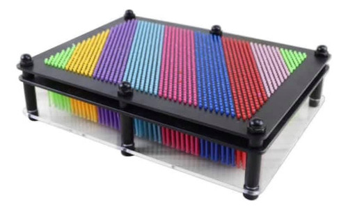 Juego De Mesa Pin Art Multicolor 3d Anti Estres Para Niños