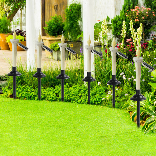 Lámpara De Jardín C, Vela Solar, Enchufe De Tierra, Decoraci