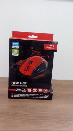 Mouse Gamer Prime Z-dw / 8 Botões + 2 Opções De Macro Cor Vermelho