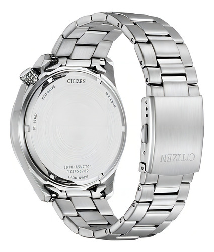 Reloj Citizen Aw171586x Hombre Acero Inoxidable Y Fechador Color de la malla Plateado Color del bisel Verde Color del fondo Verde
