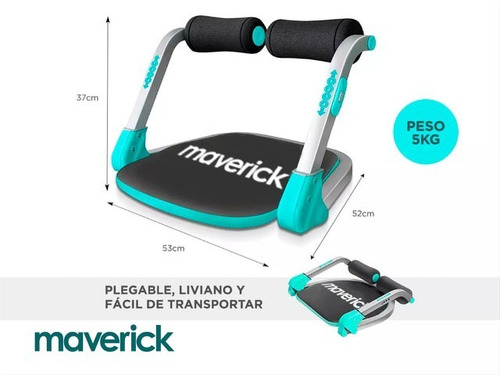 Imagen 5 de 8 de Maquina Ejercitadora Abdominales Maverick Fit Entrenamiento