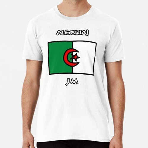 Remera Algerian Flag Drawn Algodon Premium