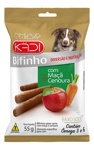 Petisco P/ Cachorro Kadi Bifinho De Maça E Cenoura