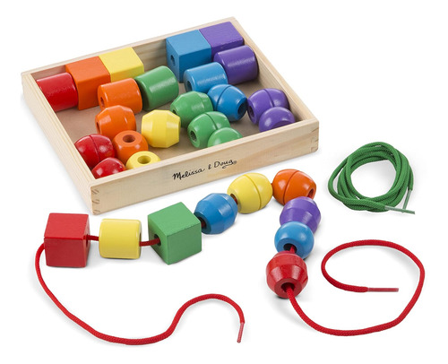 Melissa & Doug Cuentas Primarias Para Ensartar, Juguete