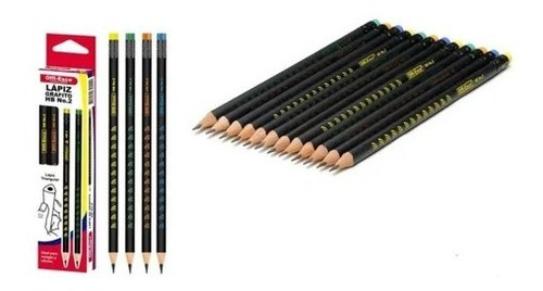 Imagen 2 de 4 de Offi-esco Lapiz Negro X 12 Hb - Unidad a $76