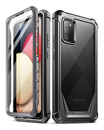 Carcaza Smartphone Poetic Galaxy A02s Anti Golpes -negro
