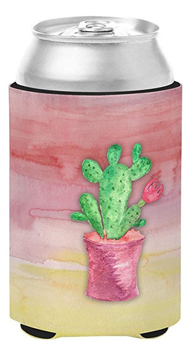 Tesoros De Caroline Bb7361cc Cactus Floreciente Acuarela Dec