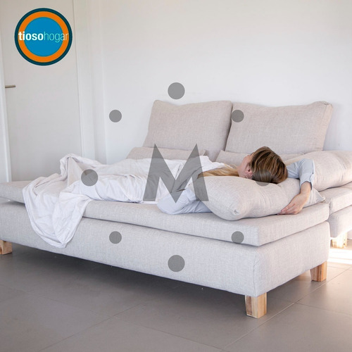 Imagen 6 de 10 de Sofa Cama 3 Cuerpos Convertible Living Sillon Diseño