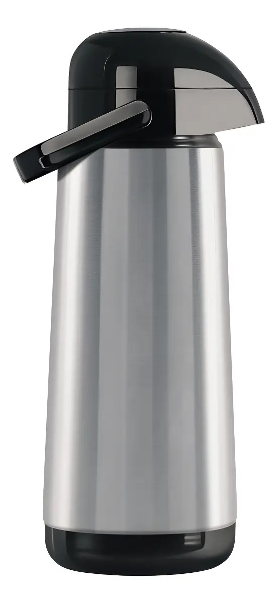 Garrafa Térmica Vidro Lúmina 1,8l Para Café Ou Chá Termolar Cor Cinza