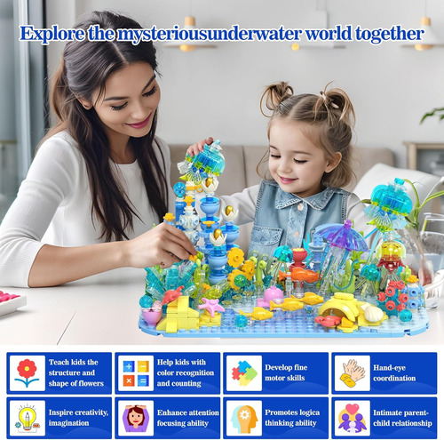 Bloques De Construcción Para Peceras, Modelo De Acuario, Rom