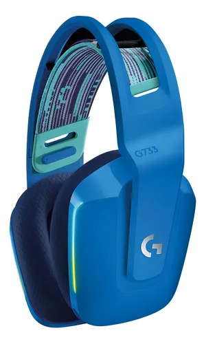 Auriculares gamer inalámbricos Logitech G Series G733 azul con luz LED