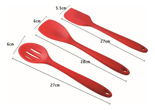 , Utensilios De Cocina De Silicona, 10 Piezas, Cuchara Y