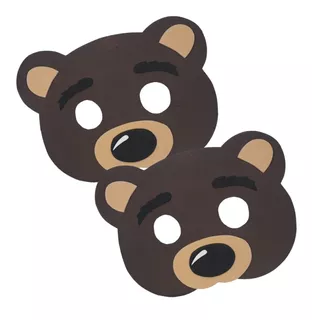 Lobo E Urso Kit Com 2 Máscaras